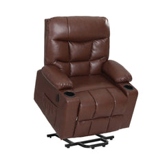 Artiss Recliner Chair Lift Assist Heated Massage Chair Leather Claude-QLD_Metro