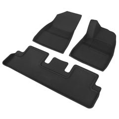 Weisshorn Car Rubber Floor Mats Compatible for Tesla Model 3 Front Rear