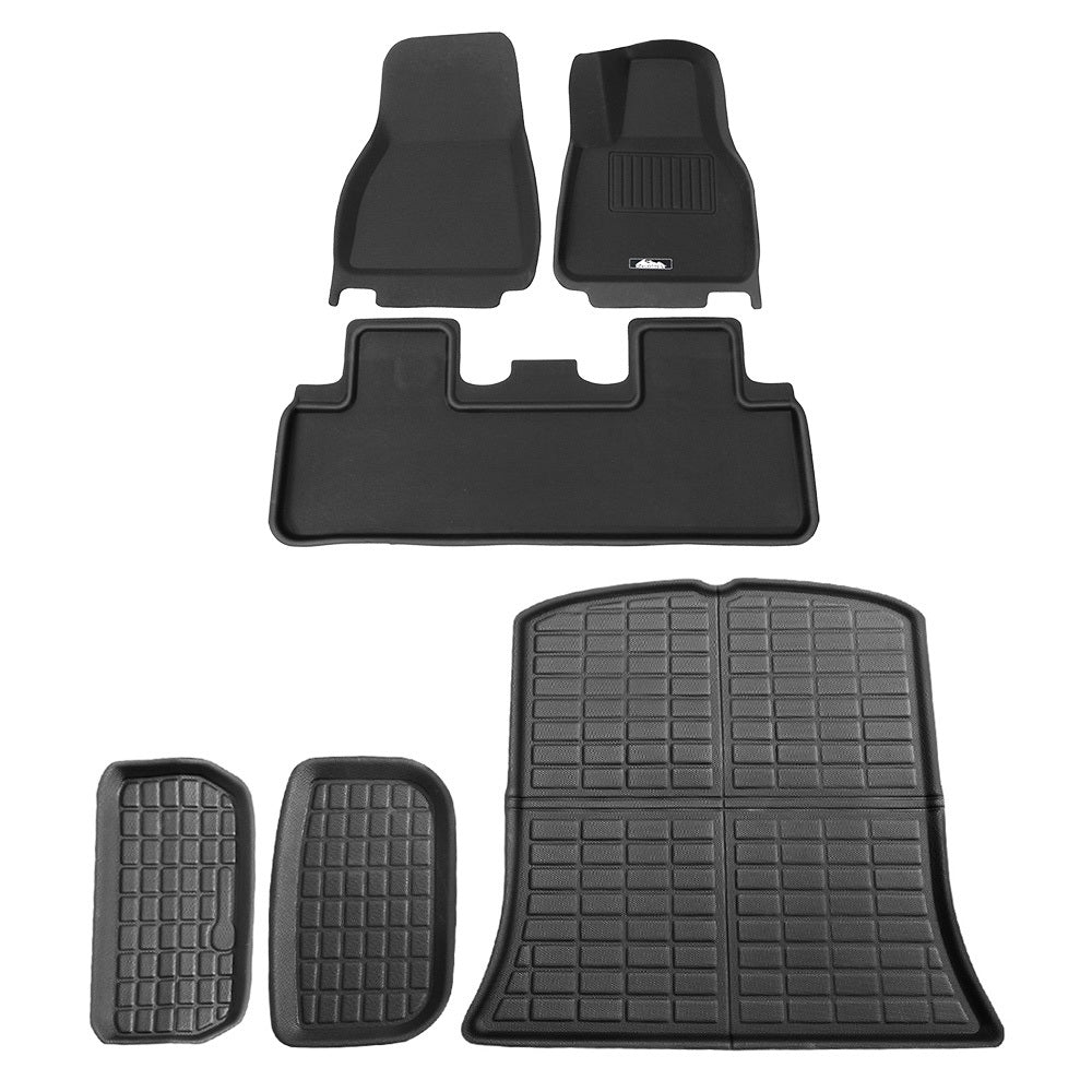 Weisshorn Car Rubber Floor Trunk Toolbox Cargo Mats for Tesla Model Y 2021-2023-ACT