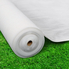 Instahut 50% Shade Cloth 1.83x30m Shadecloth Wide Heavy Duty White