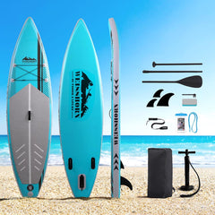 Weisshorn Stand Up Paddle Board 10.5ft Inflatable SUP Surfboard Paddleboard Kayak Surf Green-NSW_Rural