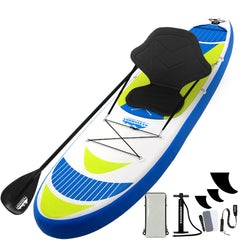 Weisshorn Stand Up Paddle Board 11ft Inflatable SUP Surfboard Paddleboard Kayak Surf Yellow-VIC_Metro