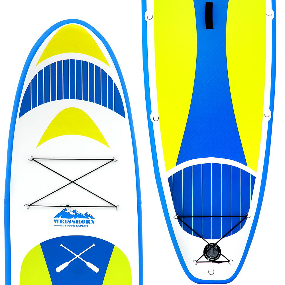 Weisshorn Stand Up Paddle Board 11ft Inflatable SUP Surfboard Paddleboard Kayak Surf Yellow-VIC_Metro