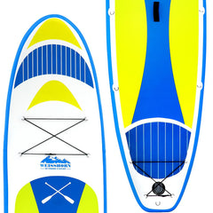 Weisshorn Stand Up Paddle Board 11ft Inflatable SUP Surfboard Paddleboard Kayak Surf Yellow-NSW_Metro