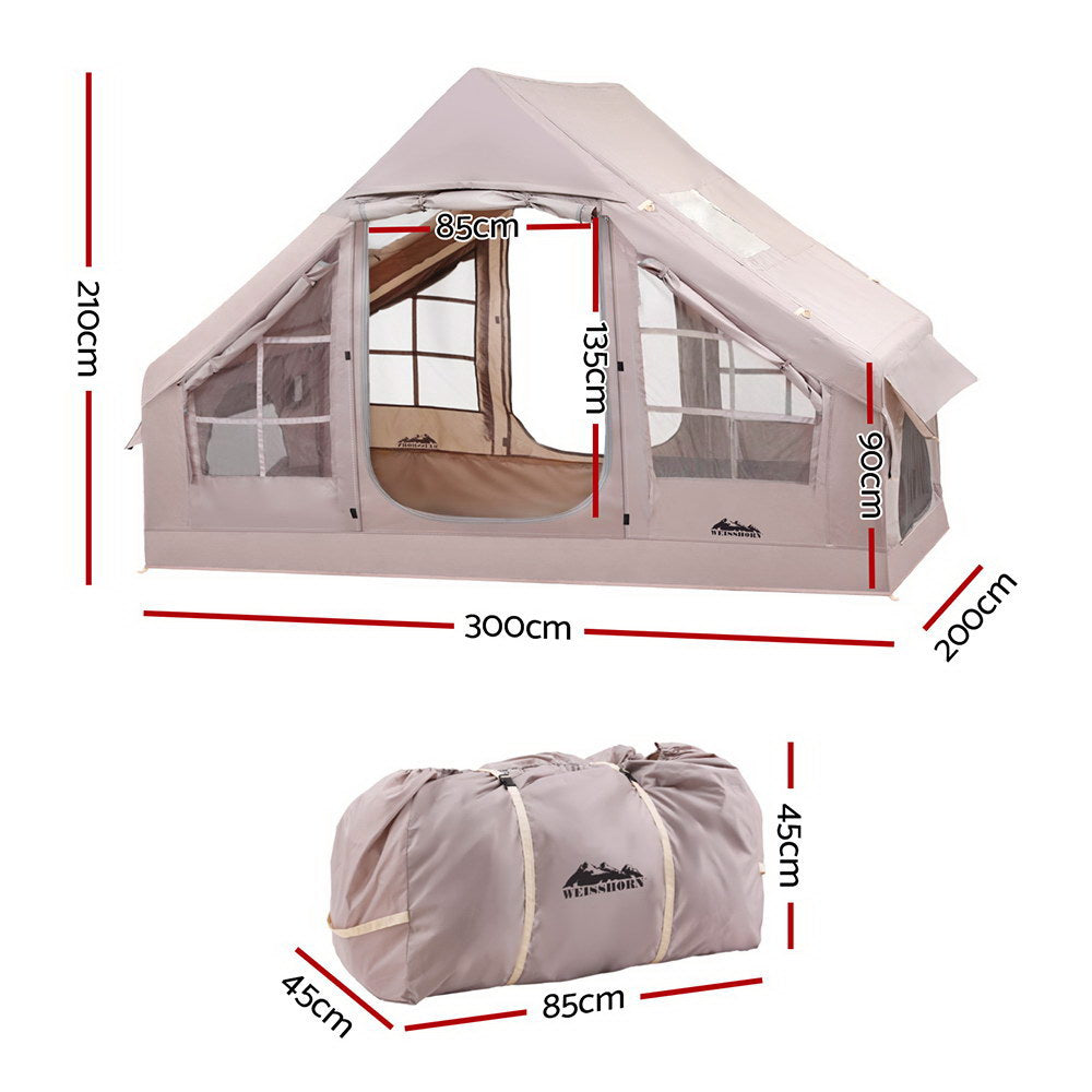 Weisshorn Camping Tent Inflatable Beach Tent 6 Person 300CM-QLD_Metro