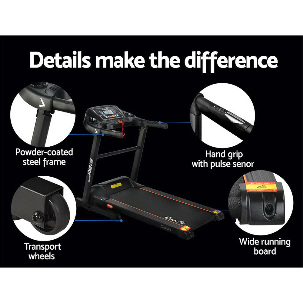 Electrical Excercise Machine Everfit Treadmill Electric Home Gym Fitness Exercise Machine Foldable ...