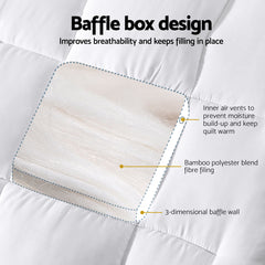 Giselle Bedding Baby Cot Pillowtop Mattress Topper 750GSM Bamboo Cooling Pad for Temperature Regulation, Machine Washable Bed Protector