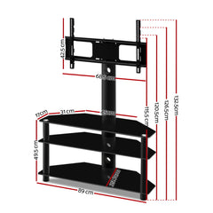 Artiss TV Stand Mount Bracket for 32"-60" LED LCD 3 Tiers Storage Floor Shelf-NSW_Rural