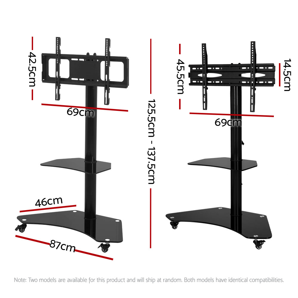 Artiss Mobile TV Stand for 32"-70" TVs Mount Bracket Portable Solid Trolley Cart-QLD_Metro