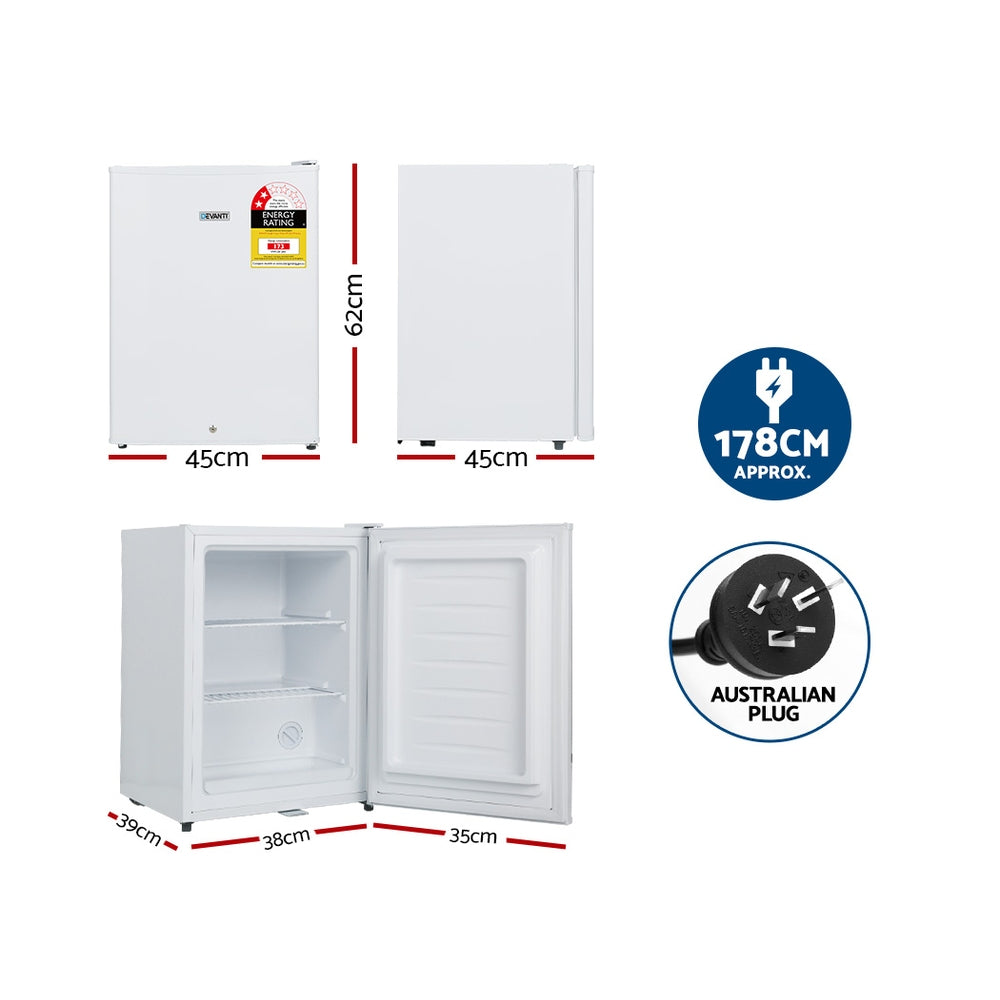 Devanti 60L Upright Freezer Fridge White-VIC_Rural