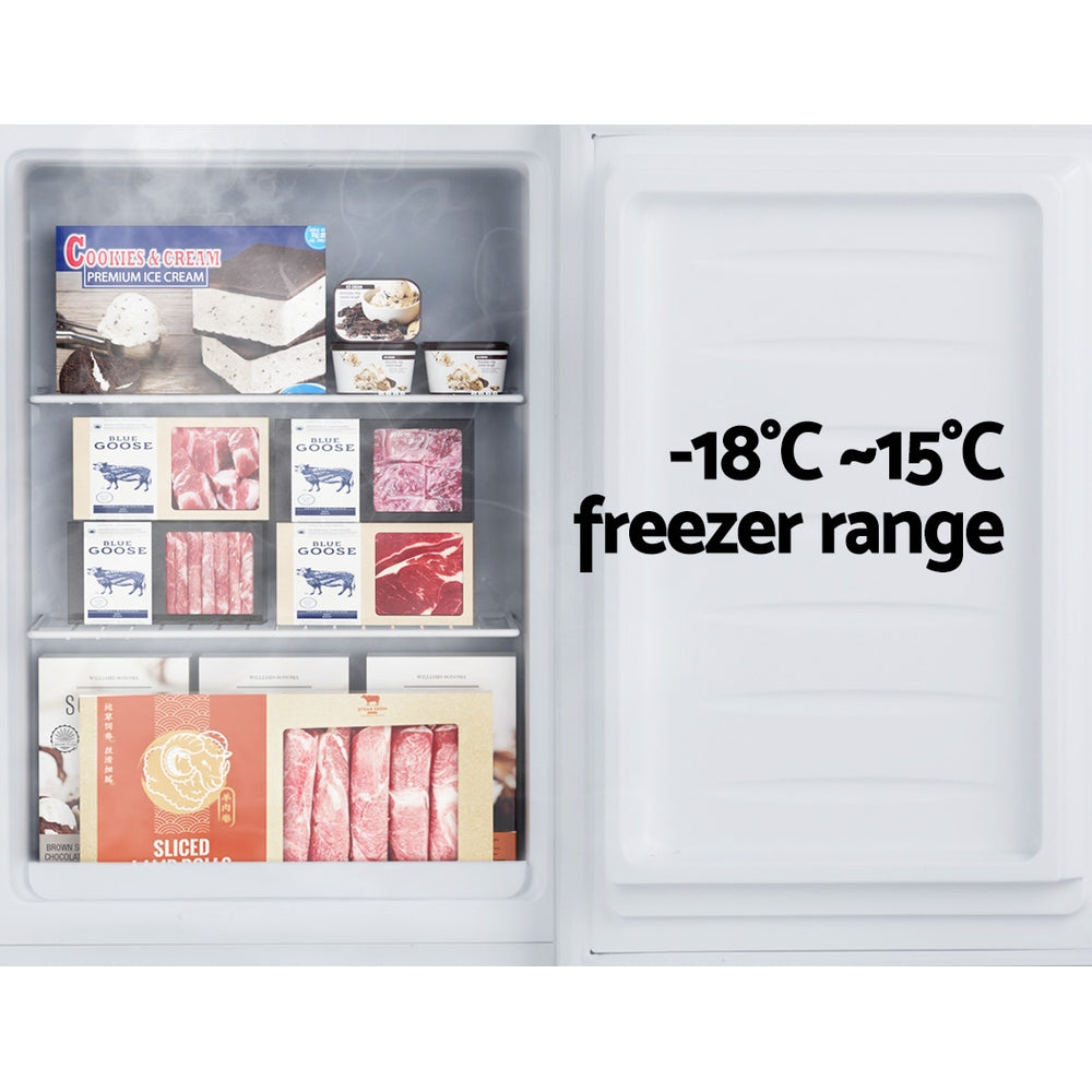 Devanti 60L Upright Freezer Fridge White-ACT