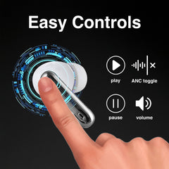 Laser Noise Cancelling TWS Earbuds Silver