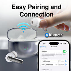 Laser Noise Cancelling TWS Earbuds Silver