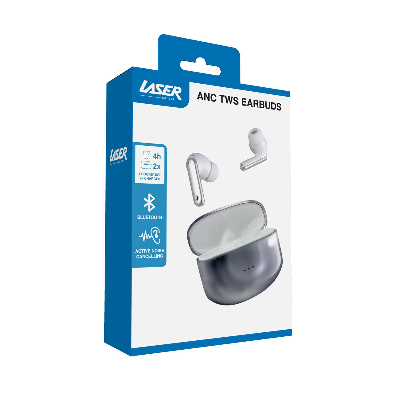 Laser Noise Cancelling TWS Earbuds Silver