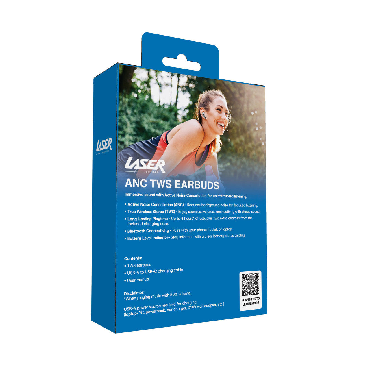 Laser Noise Cancelling TWS Earbuds Silver