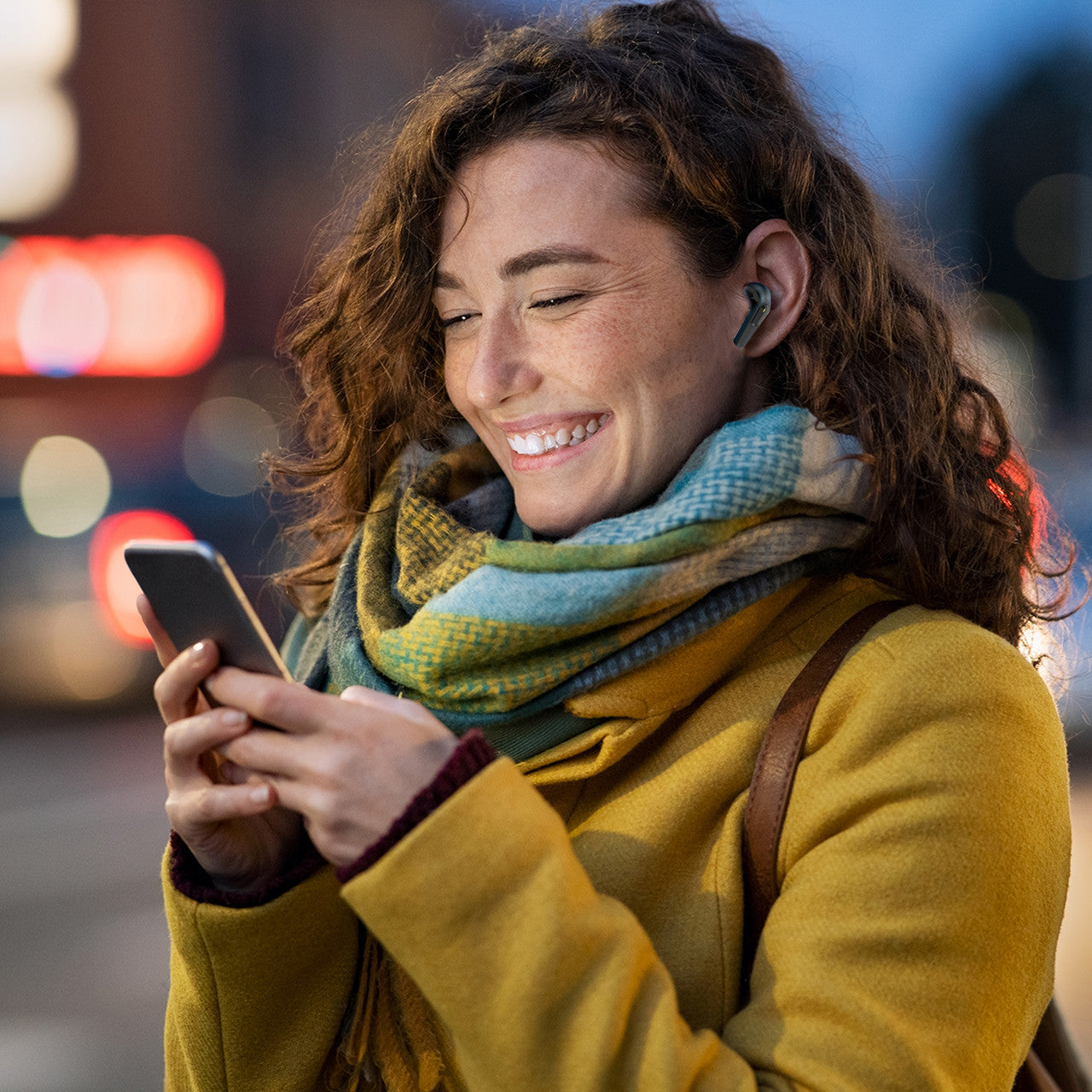 Laser TWS Earbuds with LED Battery Display Black