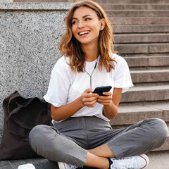 Laser Wired In-Ear Earphones with In-Line Controls Black