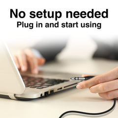 Laser Wired Conference Headset 3.5mm Mic