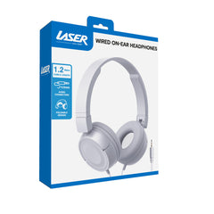 Laser Wired On-Ear Headphone Gray
