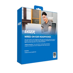 Laser Wired On-Ear Headphone Gray