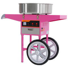 Samland Commercial Fairy Floss Machine with Wheeled Cart