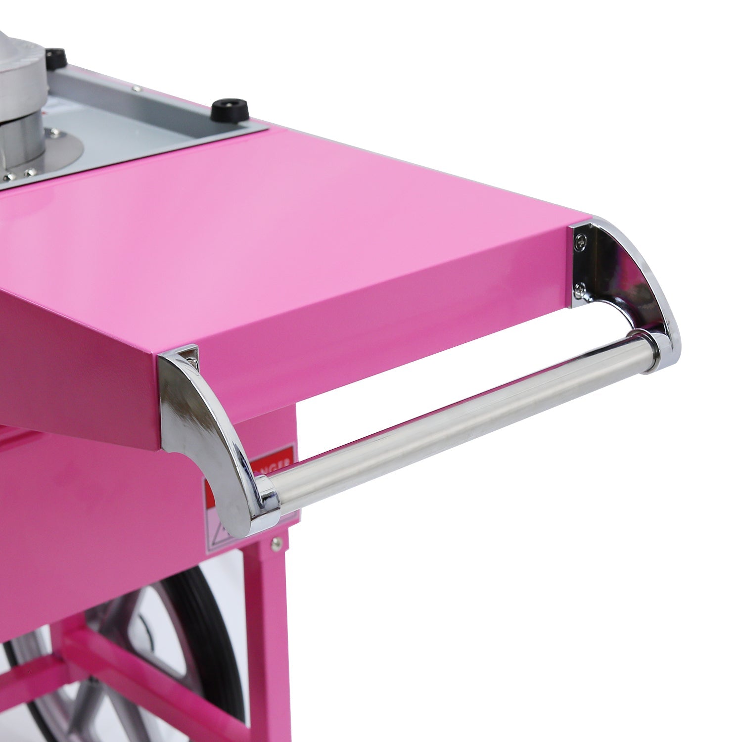 Samland Commercial Fairy Floss Machine with Wheeled Cart