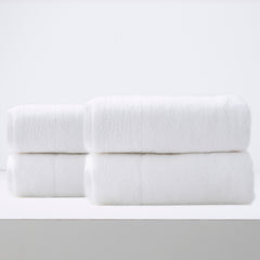 Aireys 650 GSM Zero Twist 4 Pack Snow Bath Sheet by Renee Taylor