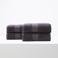 Brentwood 650 GSM Low Twist 4 Pack Carbon Bath Sheet by Renee Taylor