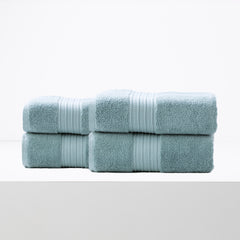 Brentwood 650 GSM Low Twist 4 Pack Gray Mist Bath Sheet by Renee Taylor