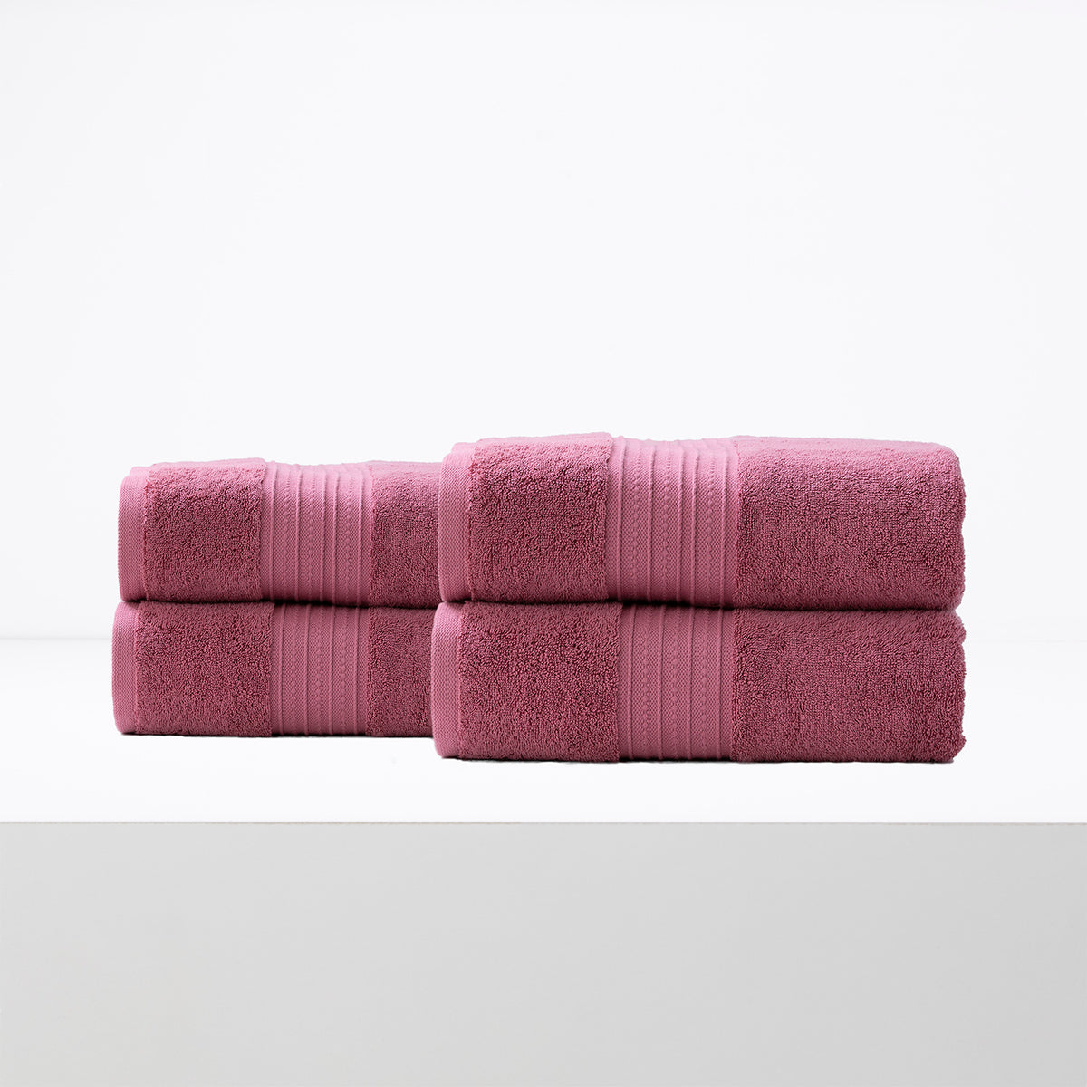 Brentwood 650 GSM Low Twist 4 Pack Rosebud Bath Sheet by Renee Taylor