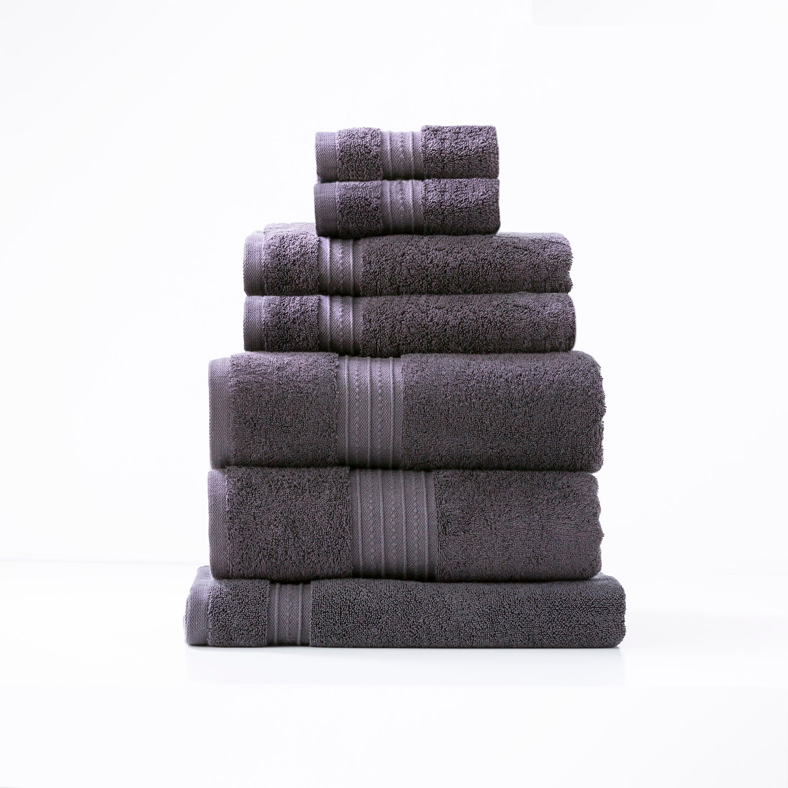 Brentwood 650 GSM Low Twist 7 Piece Carbon Bath Sheet by Renee Taylor