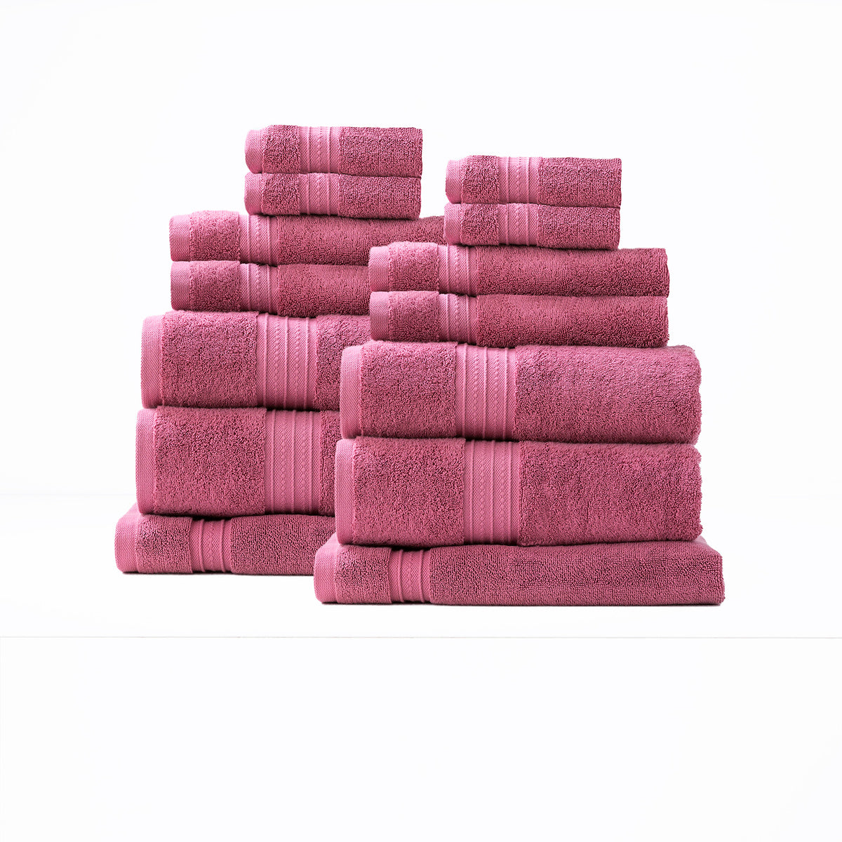 Brentwood 650 GSM Low Twist 14 Piece Rosebud Bath Sheet by Renee Taylor