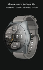 2-in-1 Smartwatch /Earphones & Charging Dock | 4GB MP3, Health Tracker | Titanium Grey | World’s First Patented