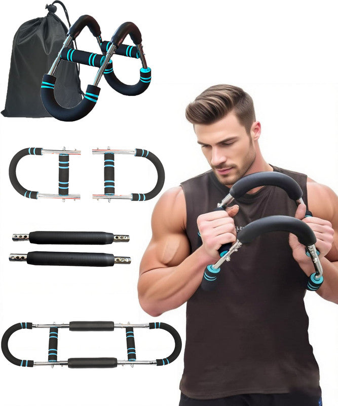 Twister Arm Trainer for Men & Women，60-110lb Adjustable Arm & Chest Workout Equipment，Portable Home Gym Strength Training Machine for Full-Body Toning & Muscle Building