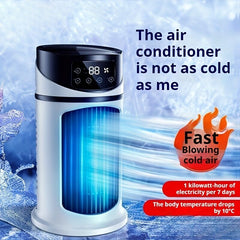 3-second cooling technology! 6-speed USB portable air conditioner humidifier - super silent 25 decibels, 6-hour timer for home / office / dormitory | instant cooling, holiday gift choice