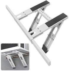 Universal Window Air Conditioner Support Bracket, No Drilling Heavy-Duty AC Window Bracket Supports Up to 200lbs for 5,000-24,000 BTU AC Units, Fits Single or Double Hung Windows