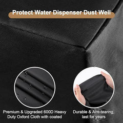 Water Dispenser Dustproof Cover, Suitable for Most Home Office Water Dispensers and Coolers - Black - Size 200*55*60cm