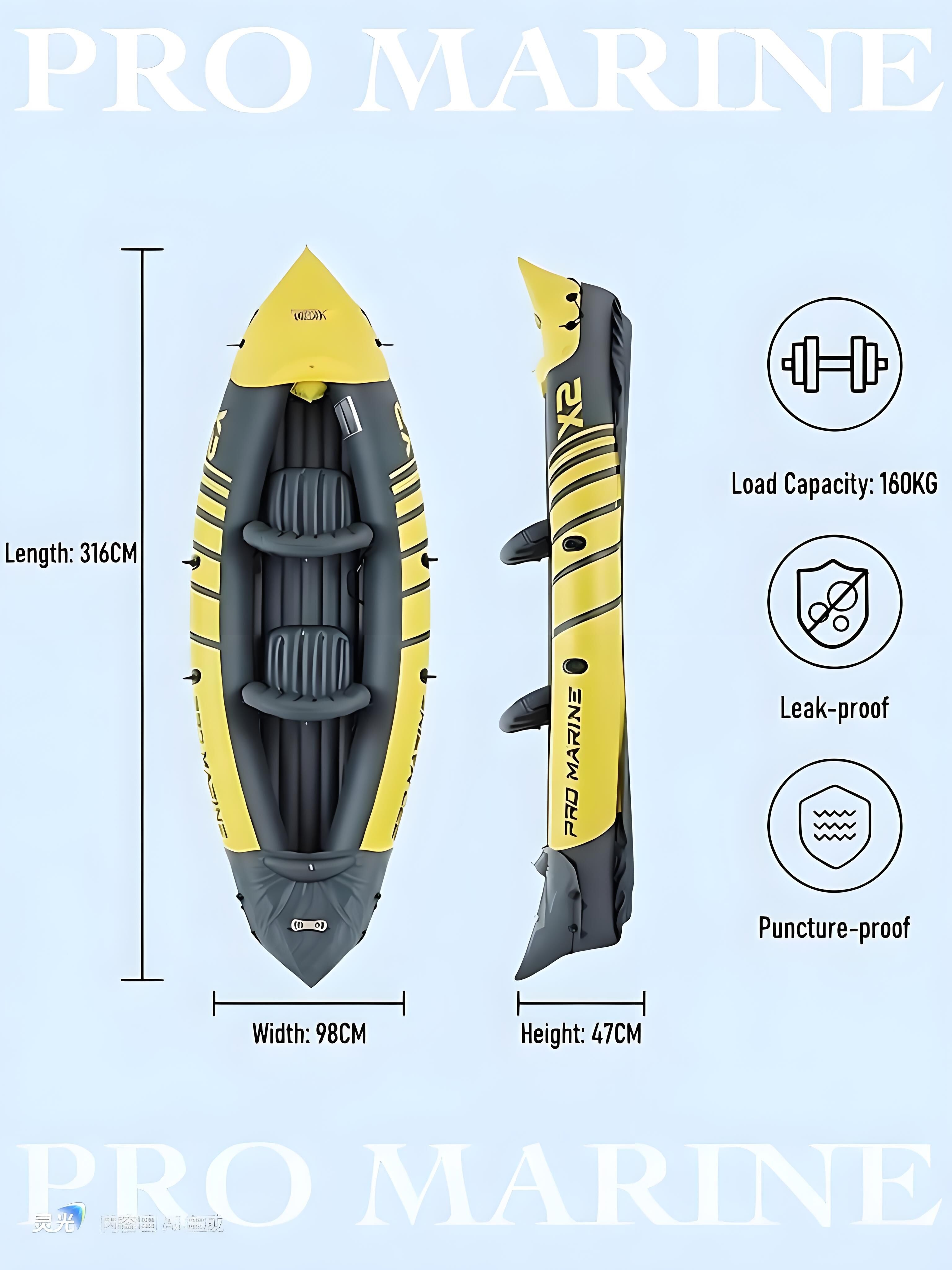Advanced Elements Inflatable Kayak: 1/2 Person Recreational Convertible (Yellow) – Tandem/Solo Paddling with Durable PVC Hull
