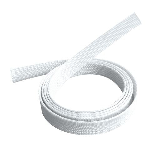 Brateck Braided Cable Sock (20mm/0.79' Width) Material Polyester Dimensions1000x20mm -- White (LS)