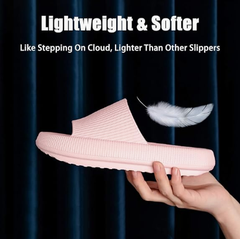 Cloud Slippers for Women and Men, Pillow House Slippers Shower Shoes Indoor Slides Bathroom Sandals, Ultimate Comfort, Lightweight, Thick Sole, Non-Slip, Easy to Clean pink（38-39）