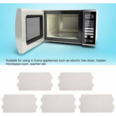 5 pcs Microwave Plate Sheet Replacement Microwave Oven Mica Plate Sheet Microwave Waveguide Cover Repair Accessory