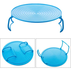 ROund Tray Steamer Rack Double Layer Steamer Rack Multifunctional Plastic Cooking Tray Holder Tray Rack Microwave Oven