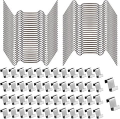100 silver fixing clips for heating housing glass plate, 100-piece
