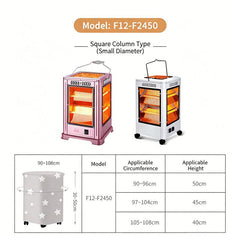 Heater Protective Cover Star Pattern for F12-F2450 Dustproof Washable