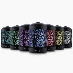Black Aroma Diffuser 160 ml, Ultrasonic Aromatherapy Humidifier
