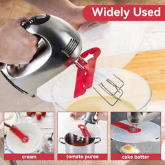 Immersion Blender Splatter Guard - Splash Guard - Splash Guard for Mixer - ø 34 Cm - Whisk & Beater - Silicone Anti-Splash Lid - Universal - Fits Most Immersion Blenders - Dishwasher Safe - Lid for Mixing Bowl - Kitchen Gadgets, Accessories - For Mixer