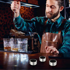 pieces - Wine Drip Ring - Stainless Steel Wine Ring with Drip Catcher - wine drip ring - Drip ring - drip stoppers - Bar Supplies - Kitchen Gadgets - wine accessories