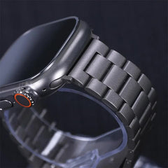 Compatible with Apple Watch Band Series 9 8 7 6 5 Stainless Steel Metal Bracelet Silver 49mm 45mm 44mm 42mm