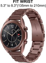 Band For Galaxy Watch 3 41mm Mystic Bronze, Solid Stainless Steel Watchband Quick Release Strap Women Wristband For Samsung Galaxy Watch3 41mm Smartwa