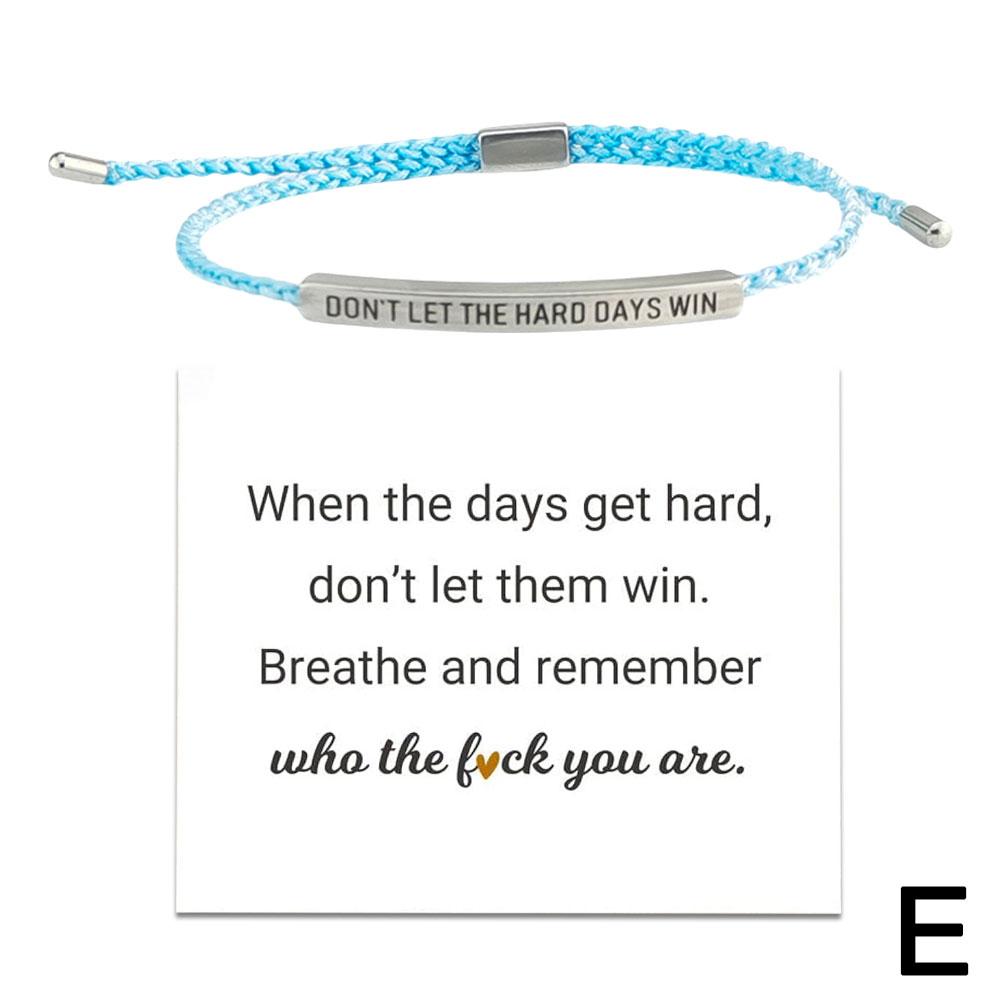 CTDWNT Inspirational Blue Bracelet for Women and Men